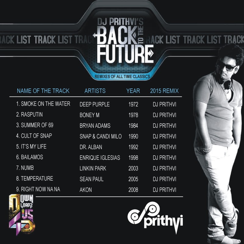 Back to the Future- TRACK LIST